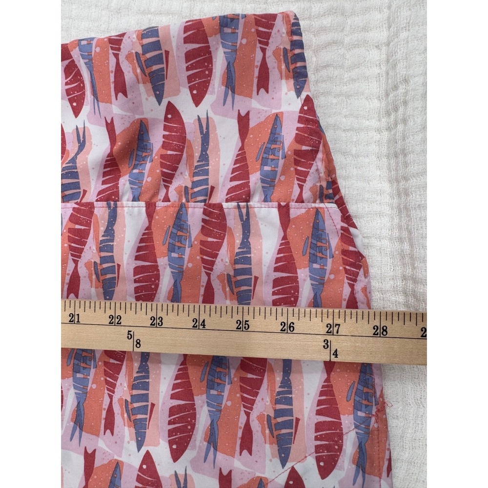 L.L. Bean UPF Sun Shirt Vented Outdoor Hiking Mesh Shirt 2X Novelty Fish Print - Picture 7 of 9